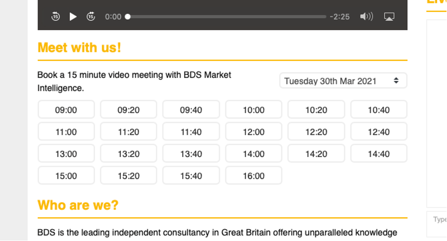 Pre-book your meetings with exhibitors and get ahead